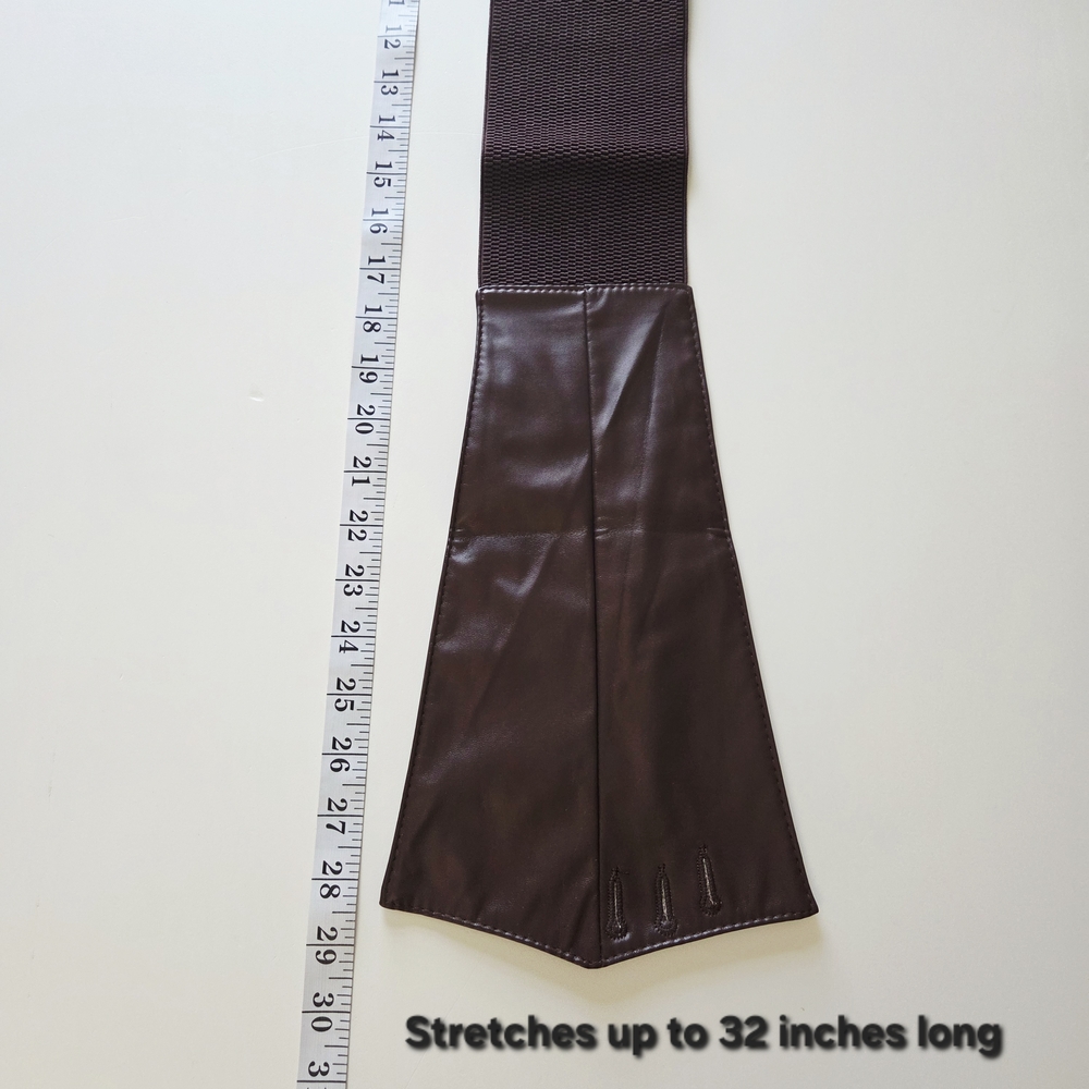 Stretchy wide brown waist belt (COMING SOON) - Picture 9 of 10